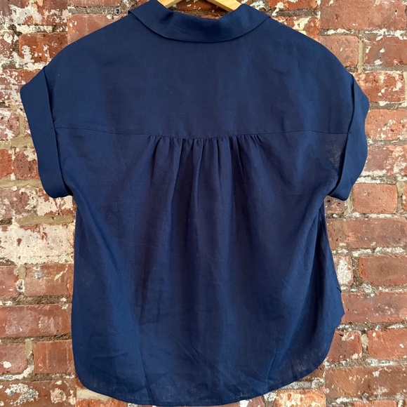 Veronica Beard Marine Kasa Top - Picture 4 of 6